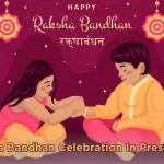 Kids are performing Raksha Bandhan Celebration In Preschool