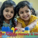 Image showing the right age for nursery in india with two kids playing in preschool